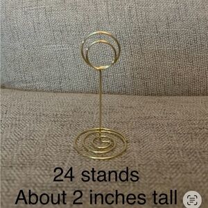 Gold Wire Photo/Card Stands